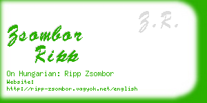 zsombor ripp business card